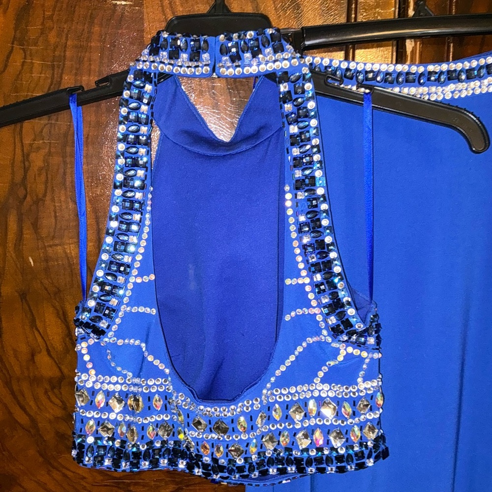 Chicas 2 pc Prom Maxi Skirt & Halter Top Size S - Picture 12 of 16